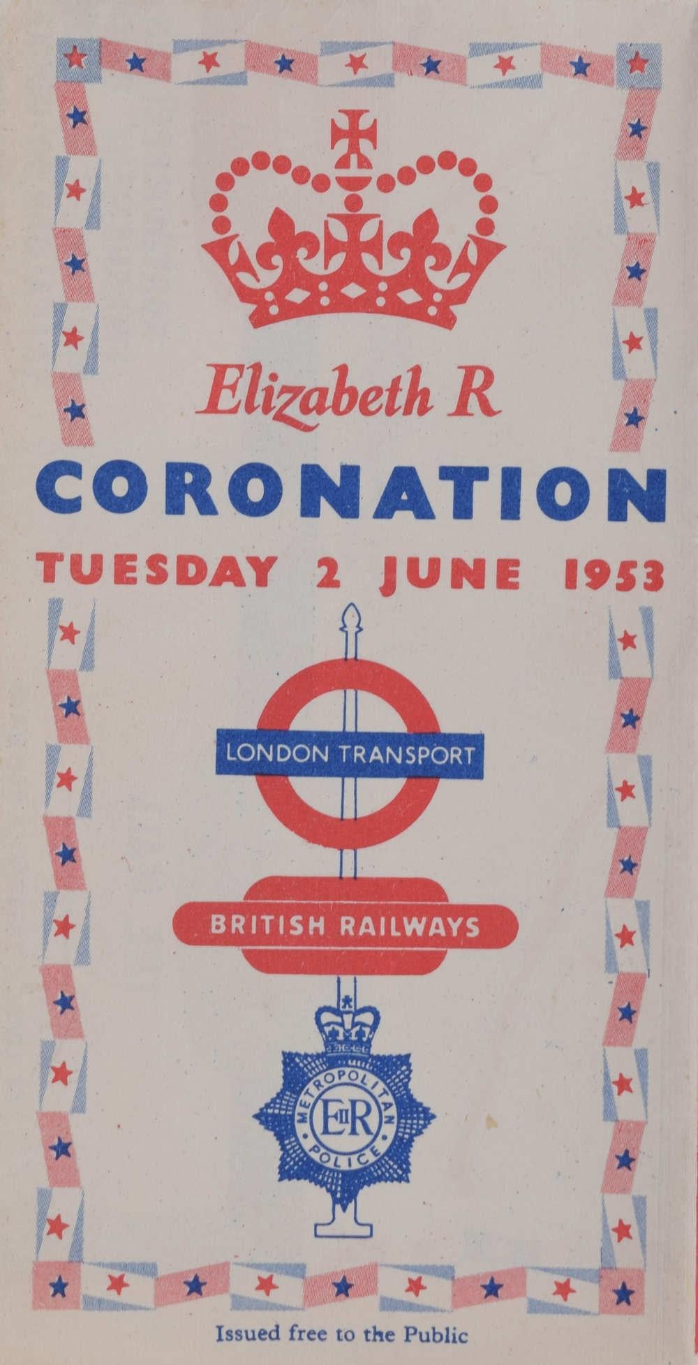 Coronation Map für Londoner Transport, 1953 im Angebot 2