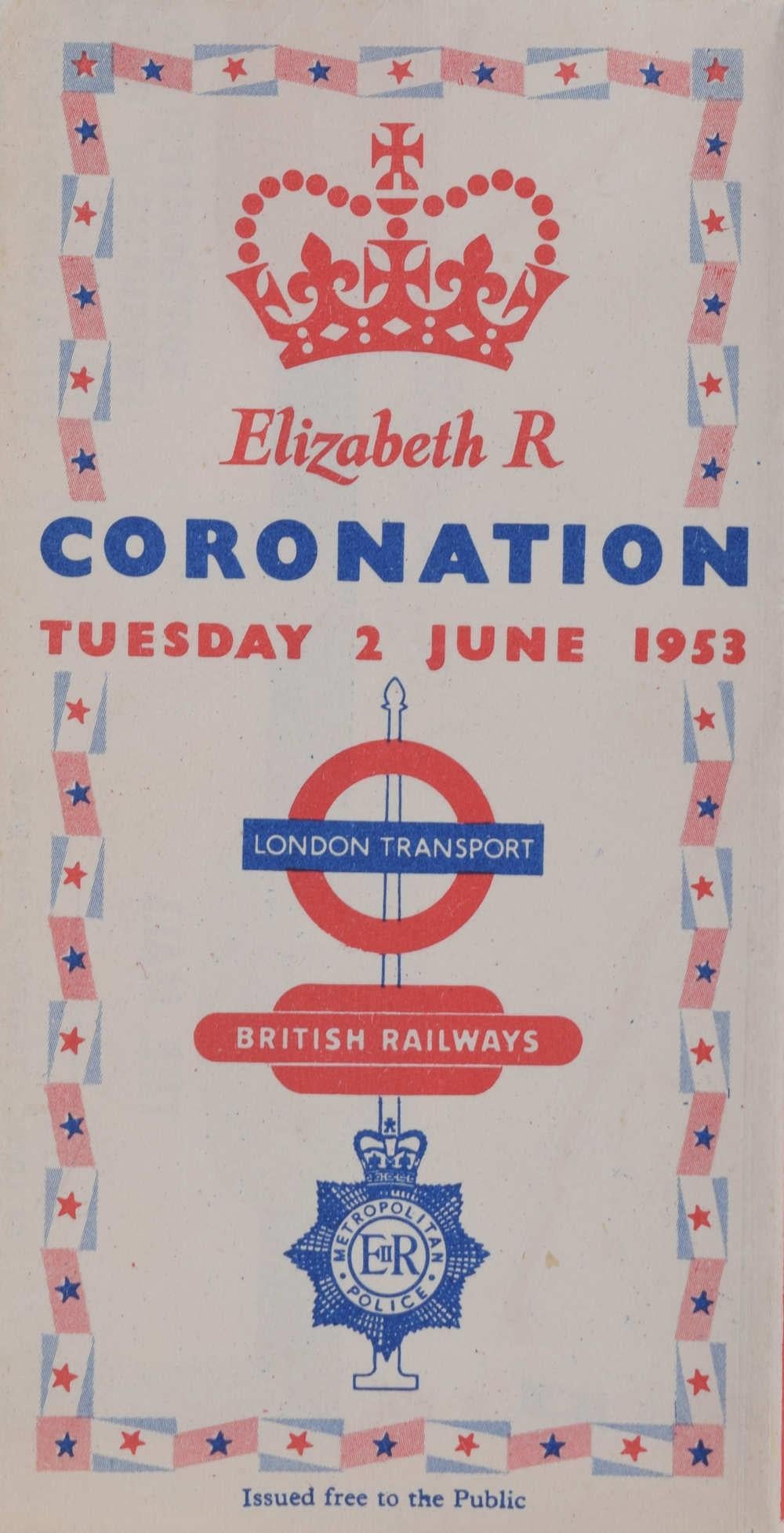 1953 Coronation Map for London Transport For Sale 1