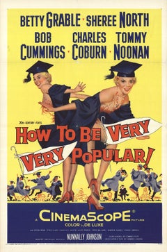 1955 Unknown 'How to Be Very Very Popular' Yellow Offset Lithograph