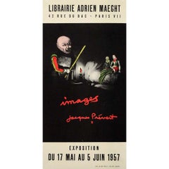 1957 original poster Images - Jacques Prévert - Librairie Adrien Maeght 1957 original poster Images - Jacques Prévert - Librairie Adrien Maeght