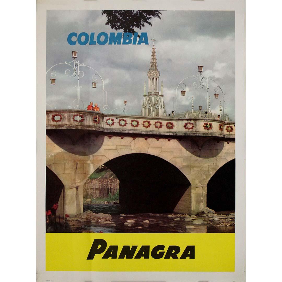 1959 Pan American-Grace Airways (Panagra) affissione originale in Colombia - Print di Unknown