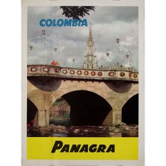1959 Pan American-Grace Airways (Panagra) original postert to Colombia