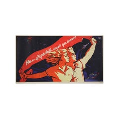 1960 original soviet poster : Let us set out to discover distant worlds!