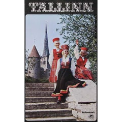 1960 Tallinn Estonia Intourist Original Soviet Travel Poster