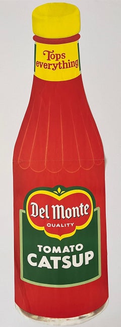 Vintage 1960s Original Lithograph Del Monte "Tomato Catsup"