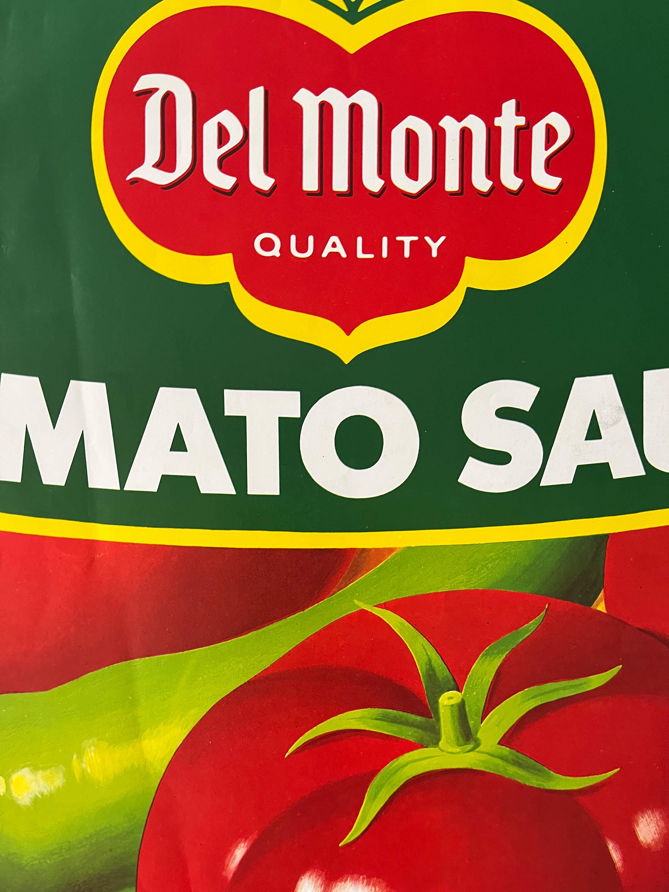 1960s Original Lithograph Del Monte Tomato Sauce Can I For Sale 4