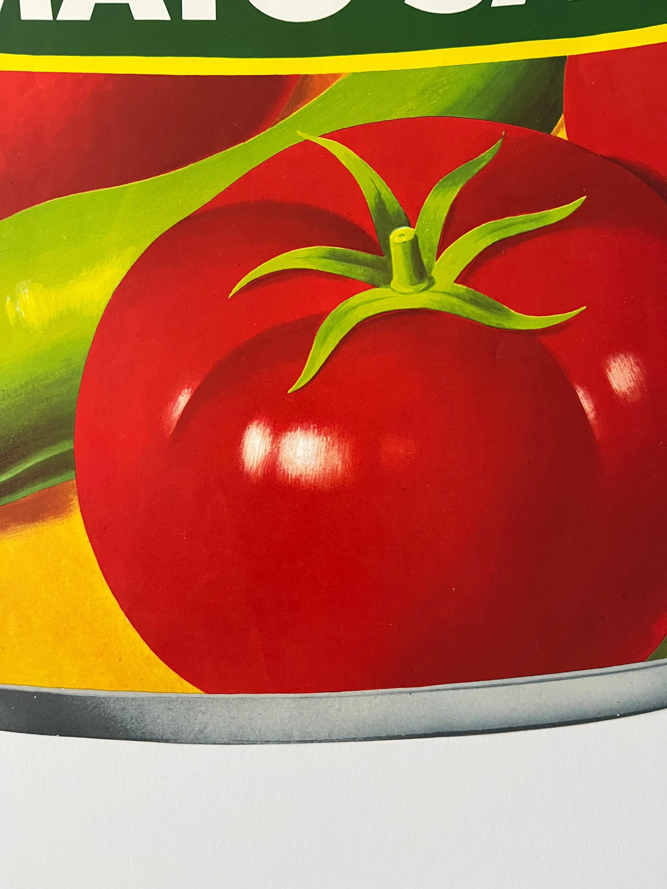 1960s Original Lithograph Del Monte Tomato Sauce Can II For Sale 2