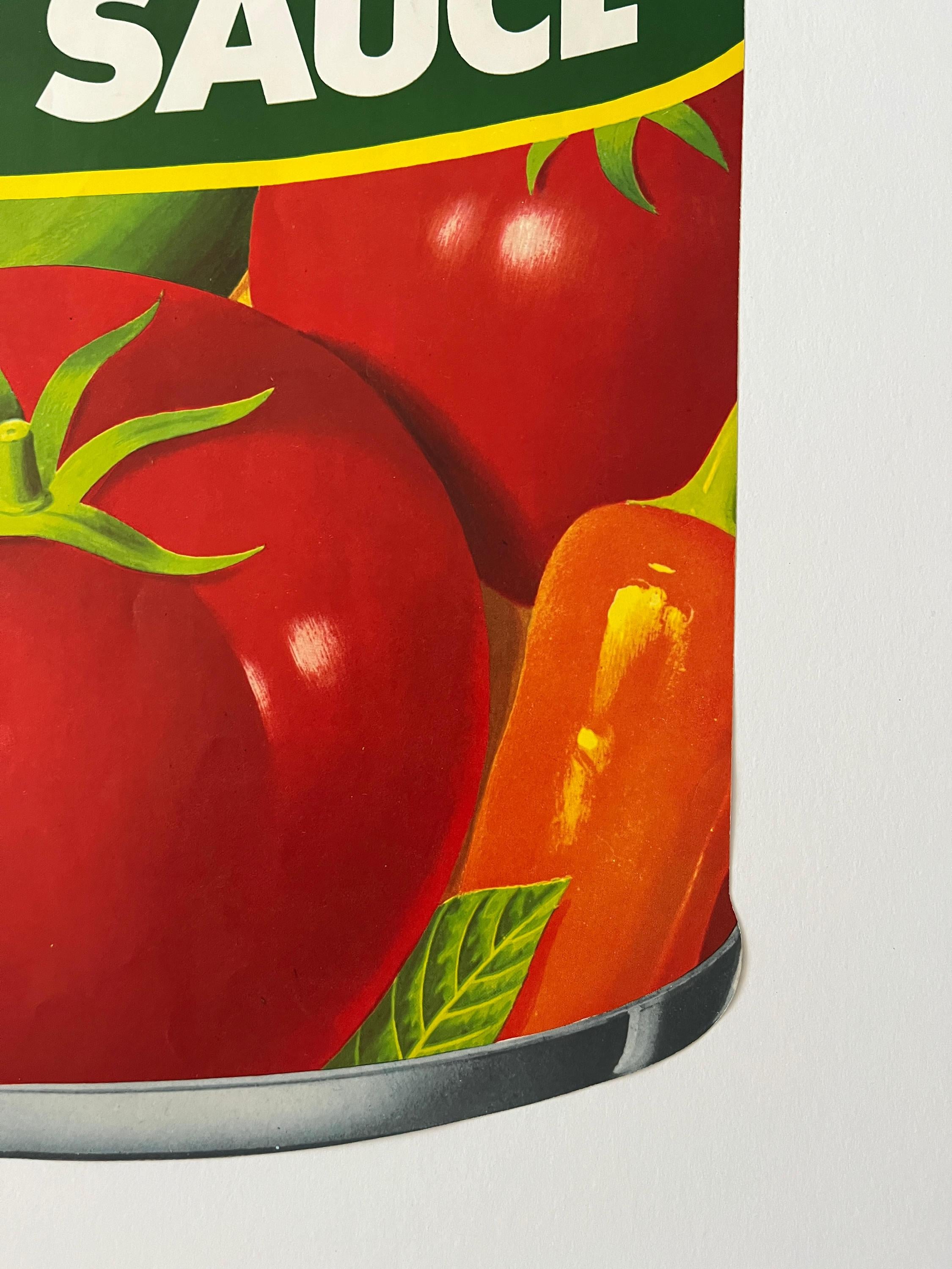 1960s Original Lithograph Del Monte Tomato Sauce Can II For Sale 3