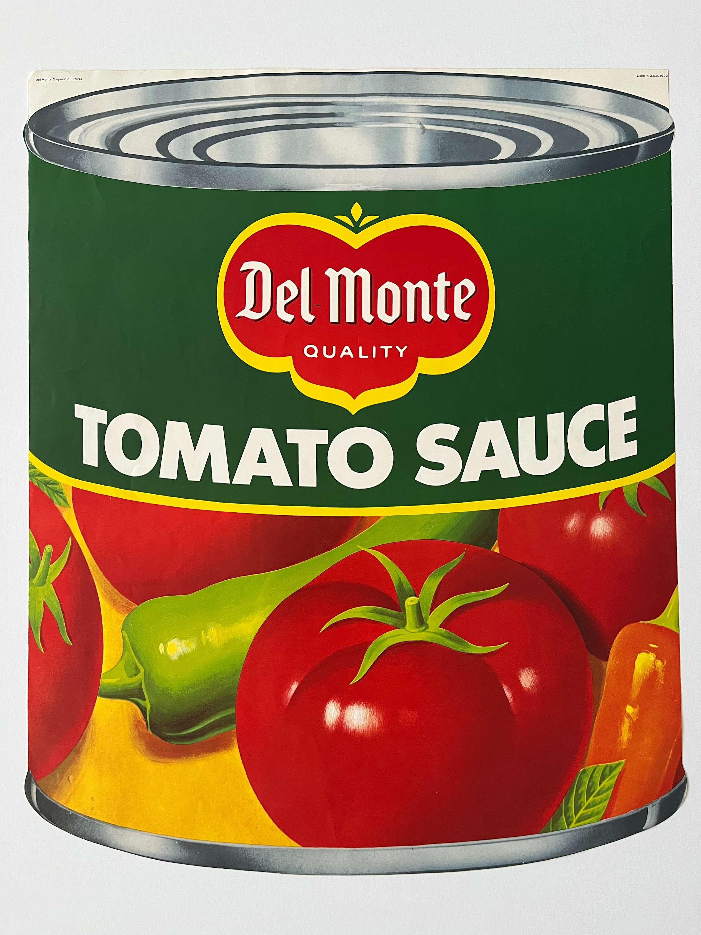 Litografia originale degli anni '60 Del Monte Tomato Sauce Can II