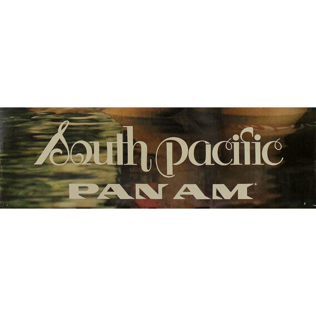 1960s travel poster by Pan American World Airways (Pan Am) - South Pacific For Sale 1