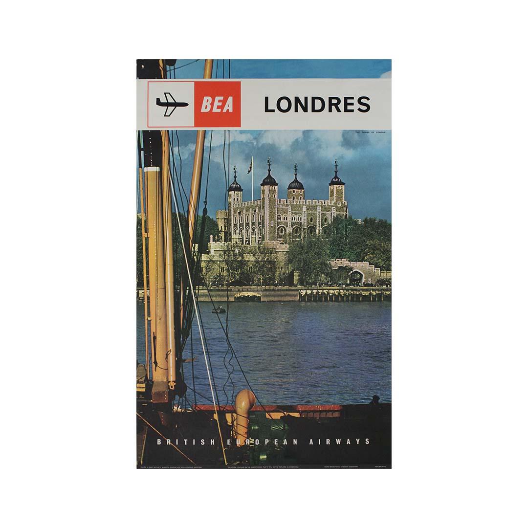The 1962 original poster for BEA (British European Airways), titled 