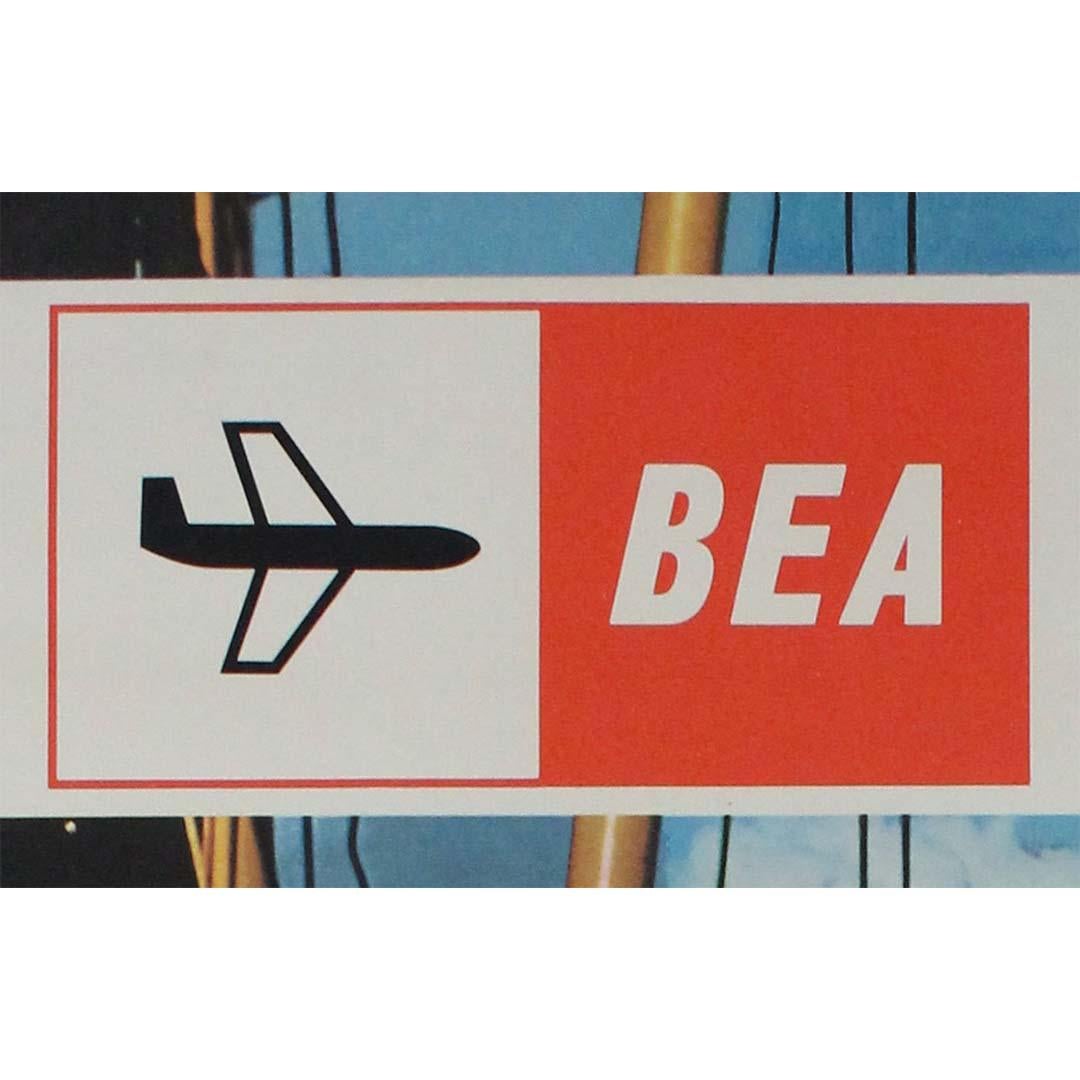 1962 original poster for BEA (British European Airways) - Tower of London For Sale 1