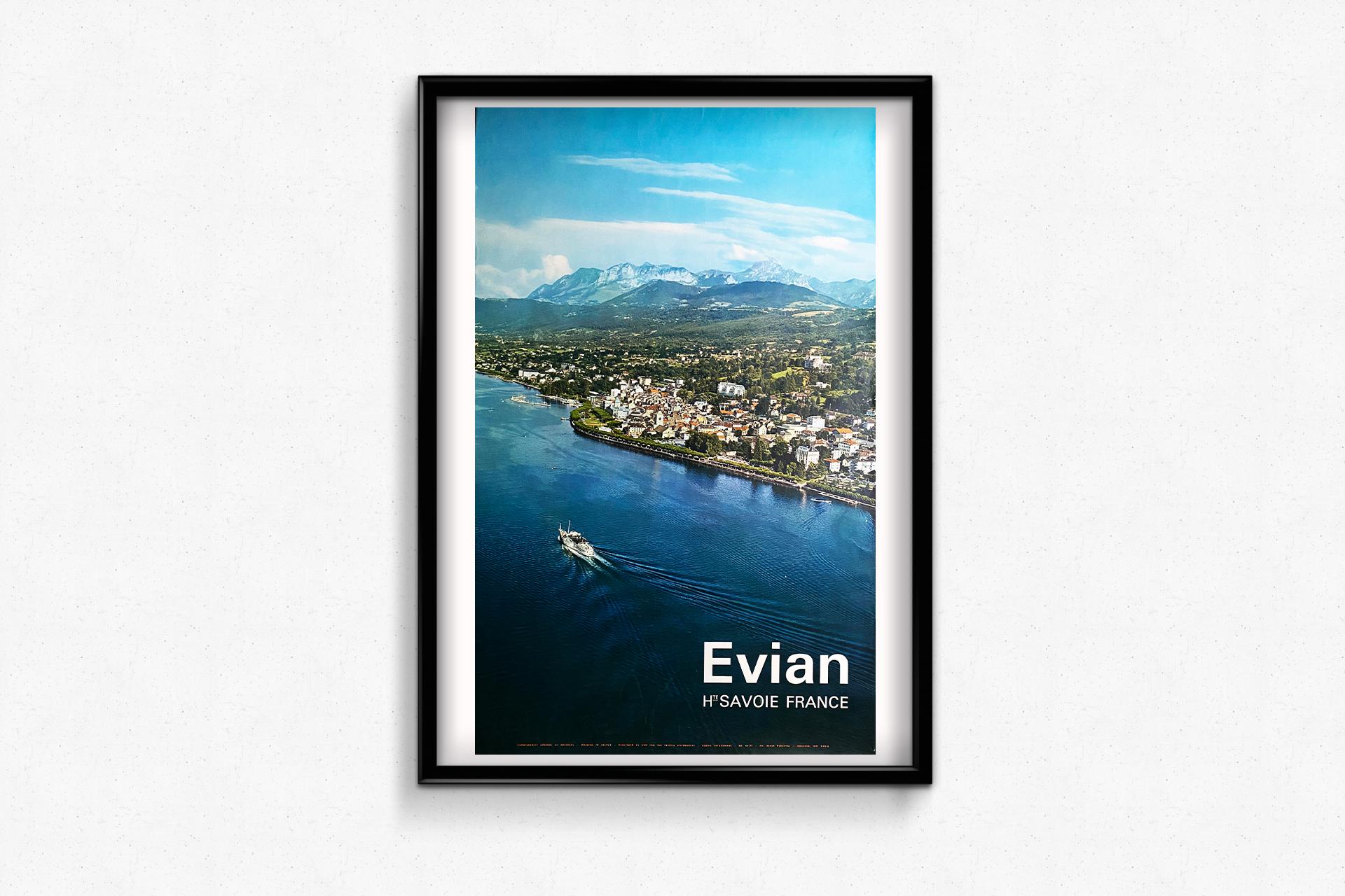 1963 Original poster Evian - Haute-Savoie - Tourism For Sale 1