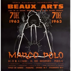 Vintage 1963 Original poster for the - Marco Polo -  Grande Masse des Beaux-Arts