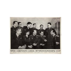 1965 original soviet poster - cosmonauts of the Soviet Union - USSR
