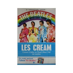 1968 Beatles Magical Mystery Tour & Cream Original French Poster