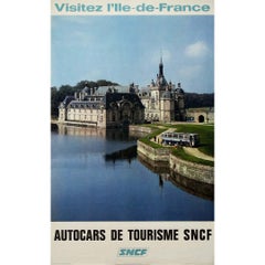 1968 original poster by Mazo - SNCF - Château de Chantilly