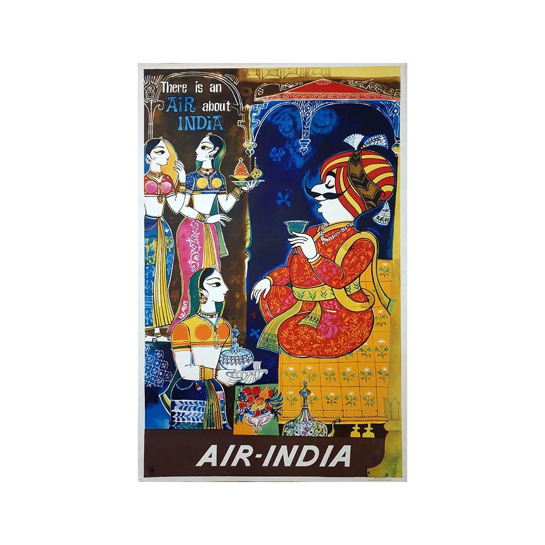 1968 Original Poster - There is an air about India - Airline - Air India - Print by Unknown