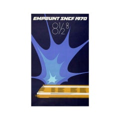 1970 Emprunt SNCF original poster - 8.5% return rail bond