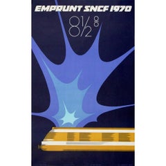 1970 Emprunt SNCF original poster - 8.5% return rail bond