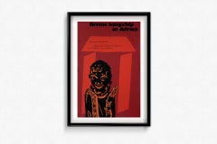 1970 original exhibition poster Divine Kingship in Africa British Museum London