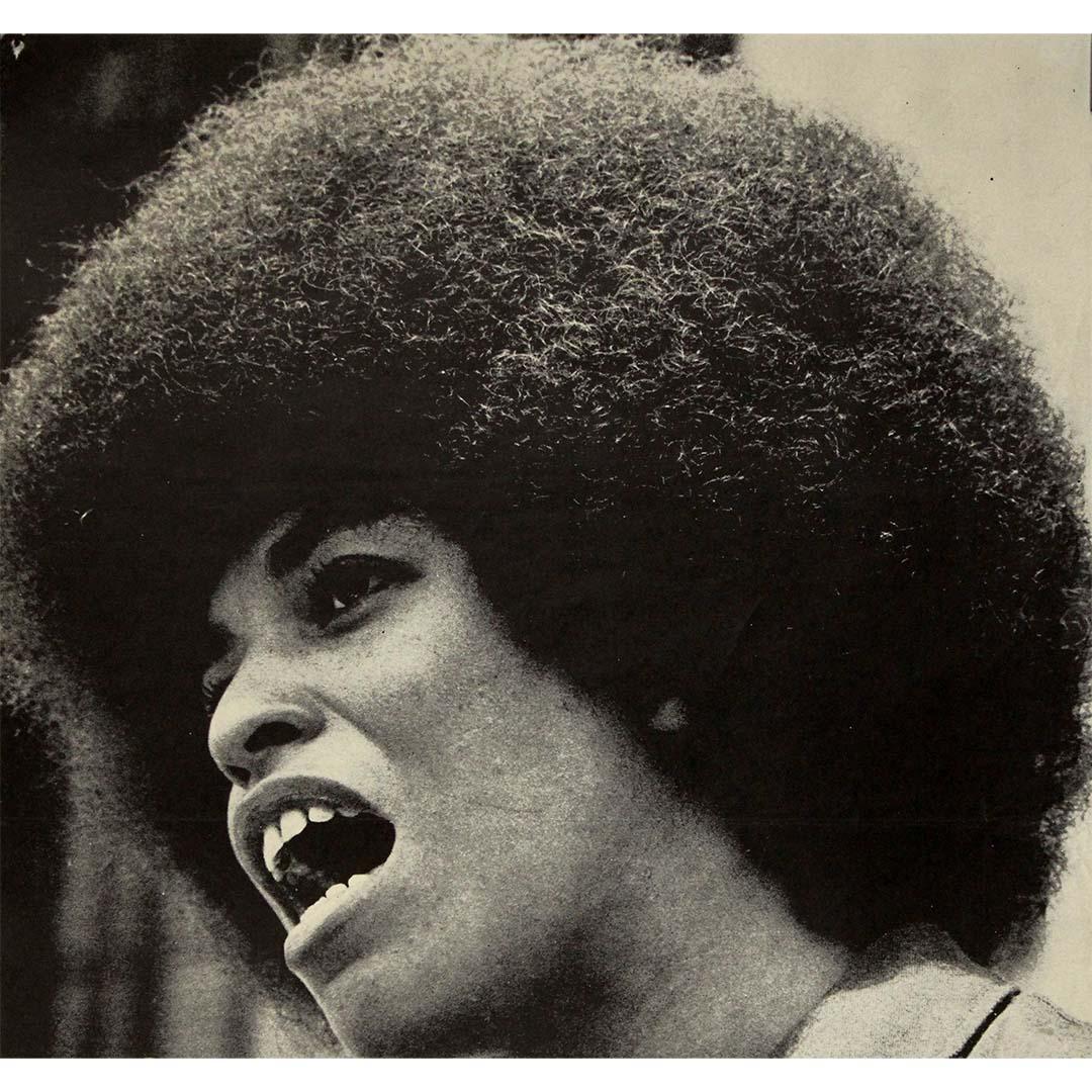 1970s Original French poster - American Black Power movement - Angela Davis - Print Negro de Unknown