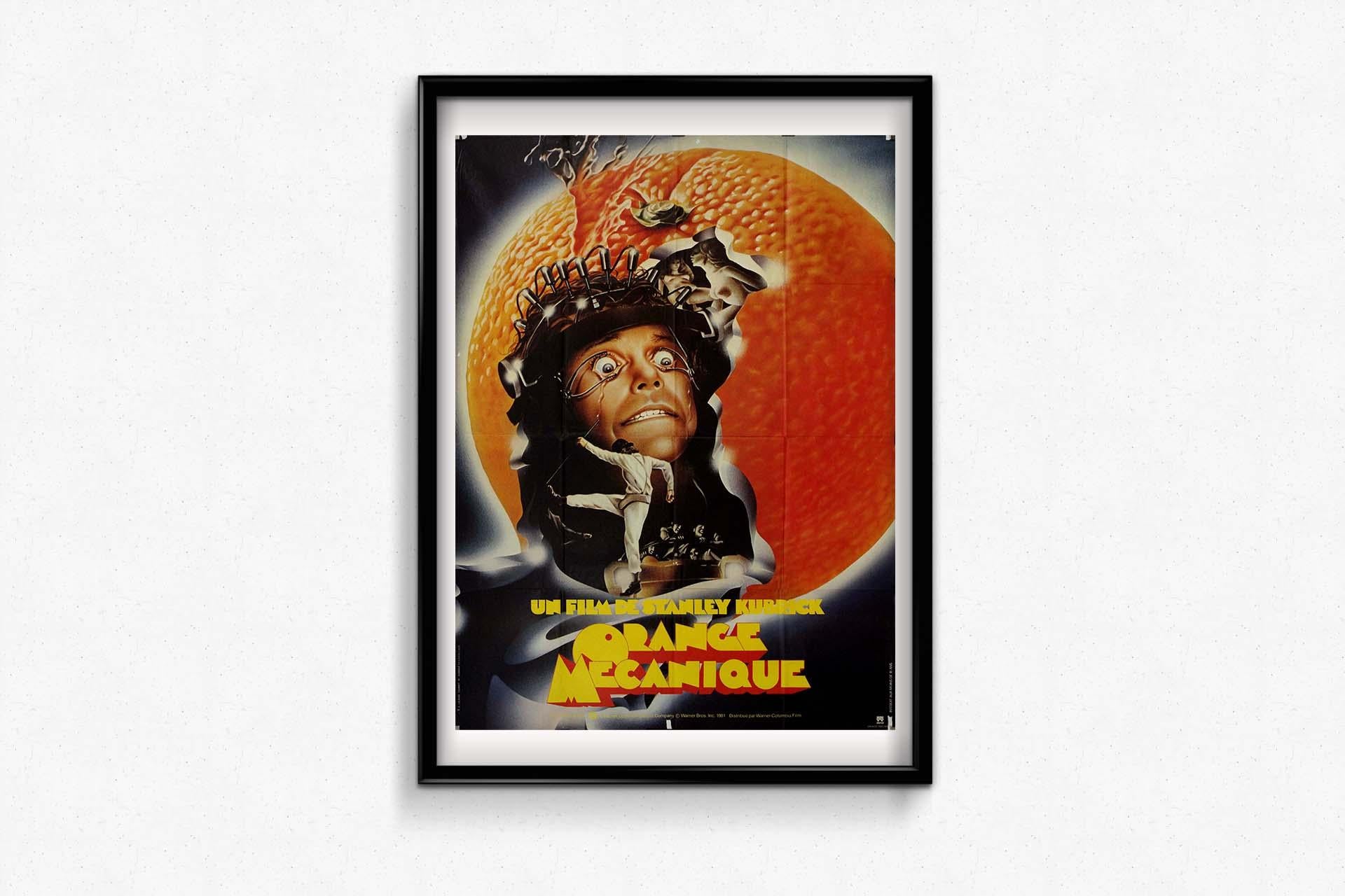 1971 original movie poster for A Clockwork Orange by Stanley Kubrick For Sale 2
