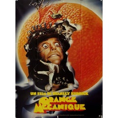 1971 original movie poster for A Clockwork Orange by Stanley Kubrick