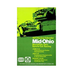 1971 poster - Mid-Ohio Mansfield Ohio Sports Car racing