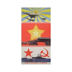 1971 Soviet Military Poster – Army of the People Propaganda
