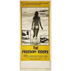 1972 Original Australian poster for the surfing documentary The freedom riders