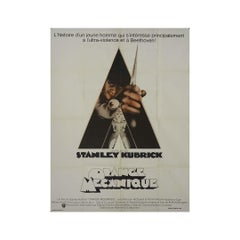 Poster cinematografico originale del 1972 di Arancia Meccanica di Stanley Kubrick