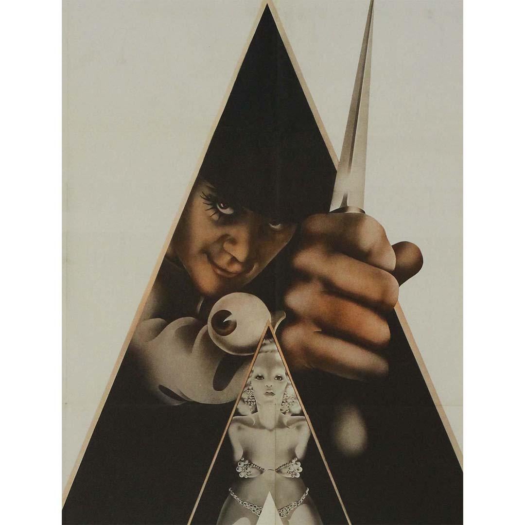 1972 original movie poster for A Clockwork Orange by Stanley Kubrick For Sale 1
