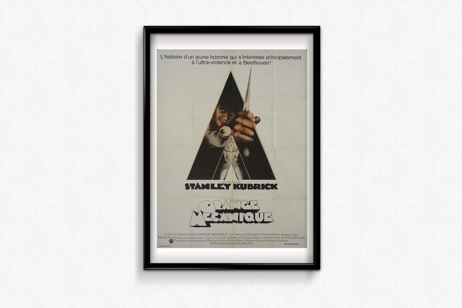 1972 original movie poster for A Clockwork Orange by Stanley Kubrick For Sale 2