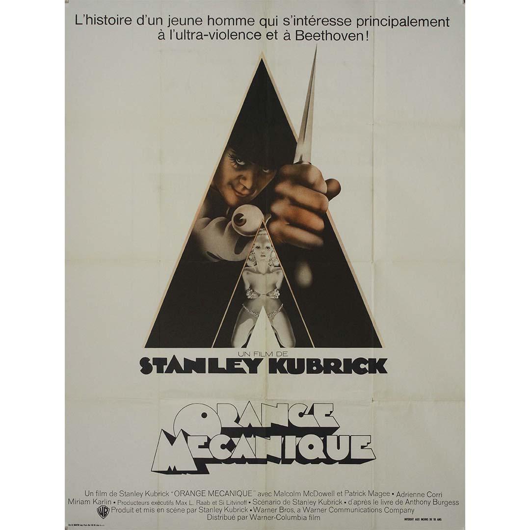 1972 original movie poster for A Clockwork Orange by Stanley Kubrick - Print by Unknown
