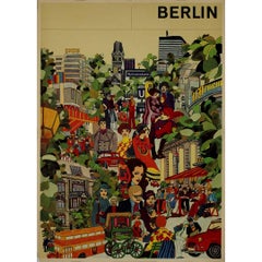Retro 1972 original poster for Brose und Partner, Berlin