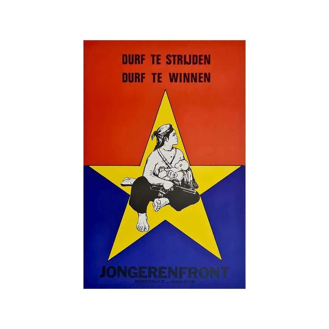 1973 Dutch political poster created for Jongerenfront - Vietnam For Sale 1