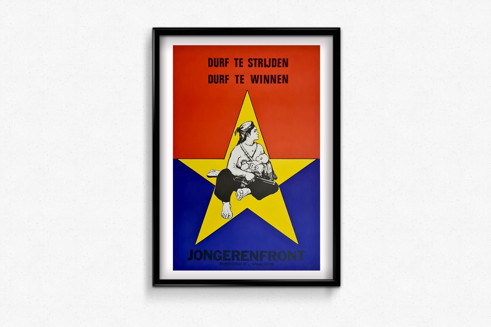 1973 Dutch political poster created for Jongerenfront - Vietnam For Sale 2