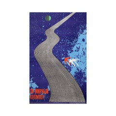 1973 original soviet poster - “For peaceful space!” - USSR - Cold War