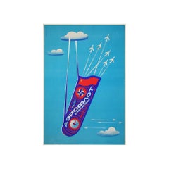 1973 Soviet Aeroflot Poster – Aviation Propaganda Design