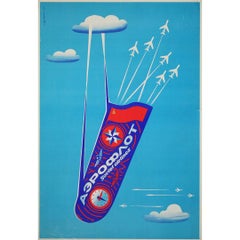 1973 Soviet Aeroflot Poster – Aviation Propaganda Design
