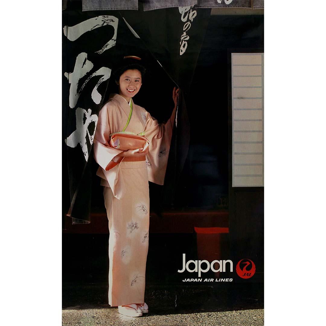 Original-Reiseplakat von Japan Air Lines (JAL), 1980