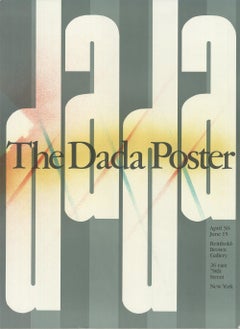 1980 Unknown 'The Dada Poster' Vintage Yellow, Green Lithograph