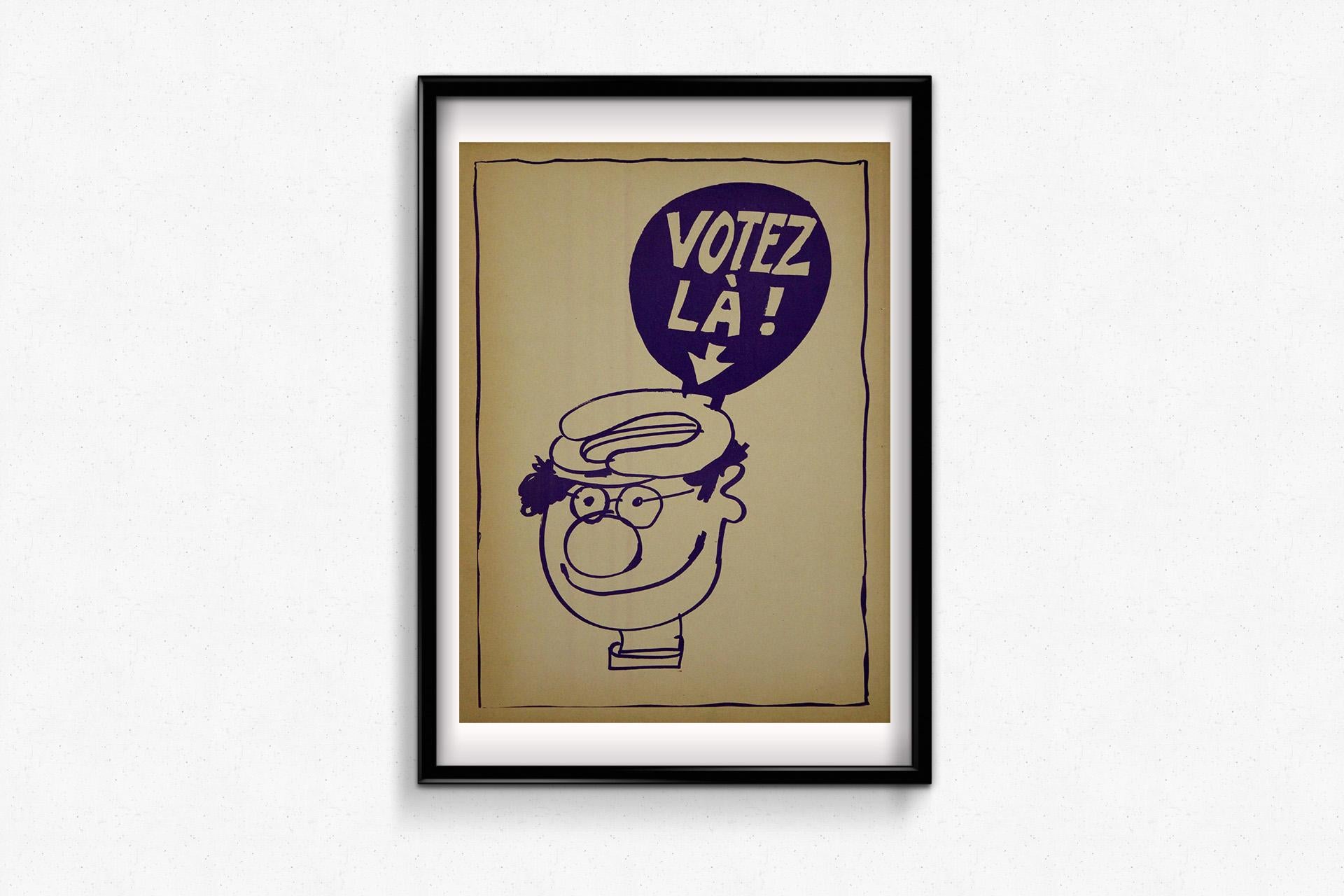 The 1981 original poster by Coluche, 