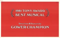 1981 Unknown '42nd Street Tony Award' Advertising Offset Lithograph