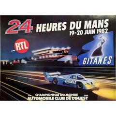 1982 original poster for the 24 Hours of Le Mans - Racing - Vintage Cars
