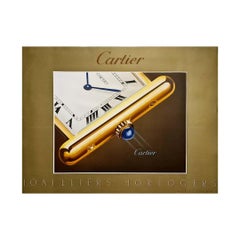 1985 original advertising poster for Cartier French luxury house