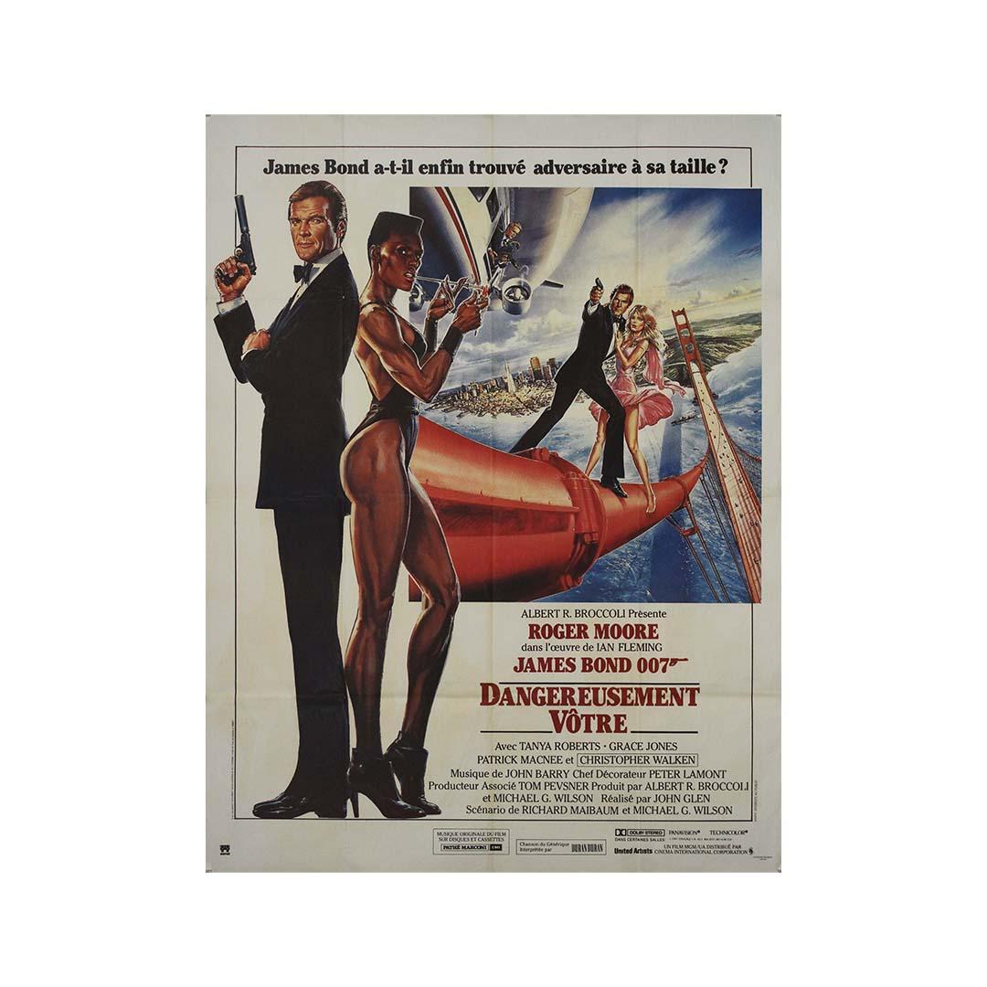 1985 original poster for James Bond 007 - A view to kill For Sale 2