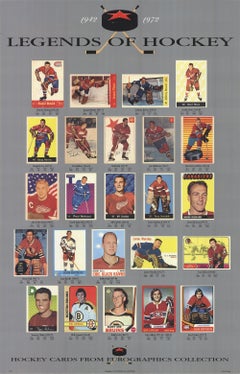 Retro 1988 Unknown 'Legend of Hockey' Contemporary Canada Offset Lithograph