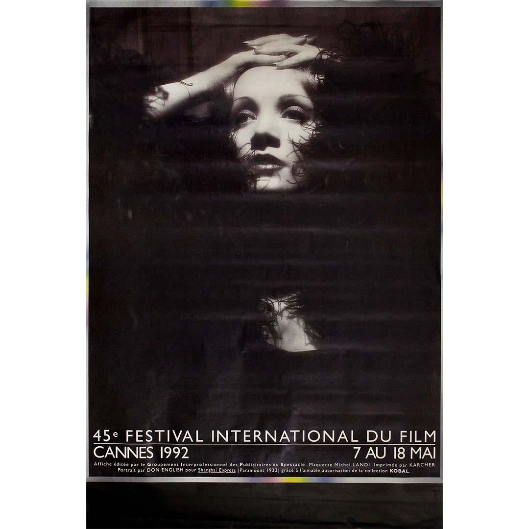 1992 Cannes Film Festival 45th edition - Marlene Dietrich - Print by Unknown